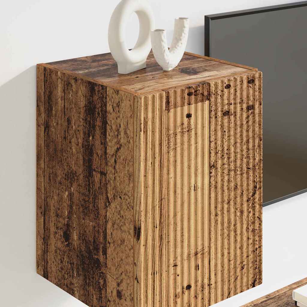 TV zidni ormar Zidne 2 pcs Staro drvo 30 x 31 x 40 cm