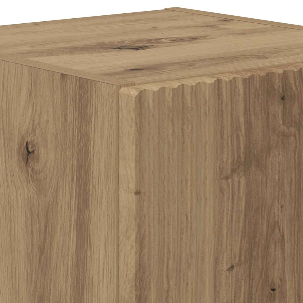 TV zidni ormar 2 pcs Umjetnička hrastovina 30 x 31 x 40 cm
