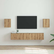 TV zidni ormar 2 pcs Umjetnička hrastovina 30 x 31 x 40 cm