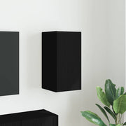 TV zidni ormar Zidne Crna 30 x 31 x 60 cm Konstruirano drvo