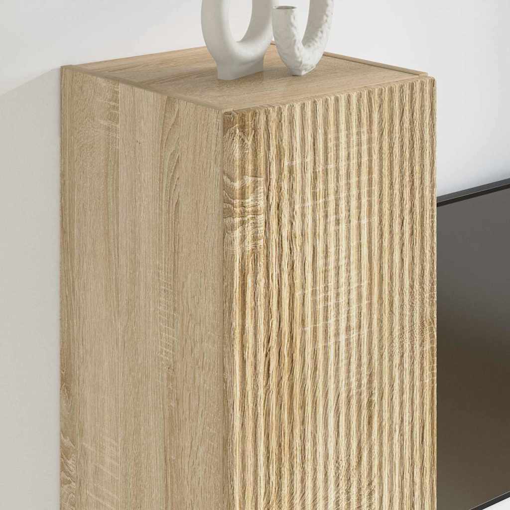 TV zidni ormar 2 pcs Sonoma 30 x 31 x 60 cm Konstruirano drvo