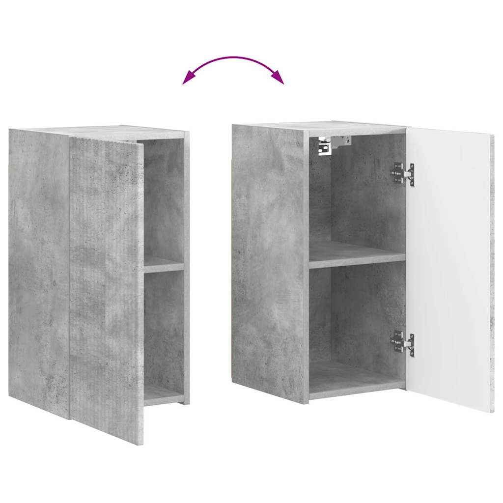 TV zidni ormar 2 pcs Beton 30 x 31 x 60 cm Konstruirano drvo