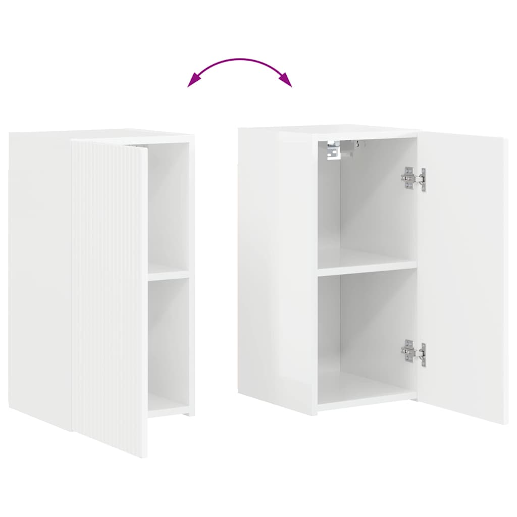 TV zidni ormar Sjajno bijelo 30 x 31 x 60 cm Konstruirano drvo