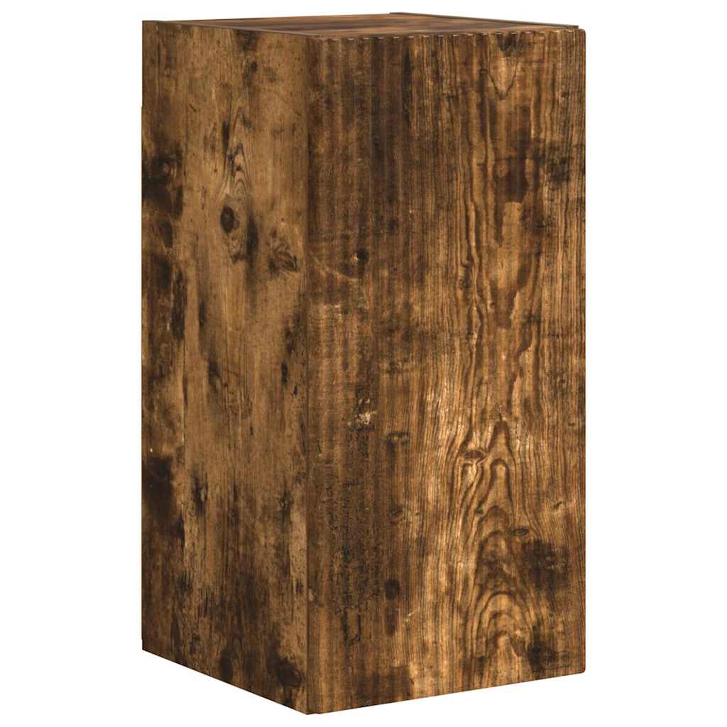TV zidni ormar Zidne 2 pcs Dimljeni hrast 30 x 31 x 60 cm