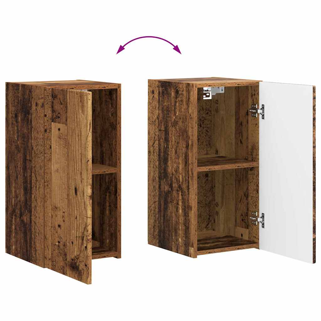 TV zidni ormar Zidne 2 pcs Staro drvo 30 x 31 x 60 cm