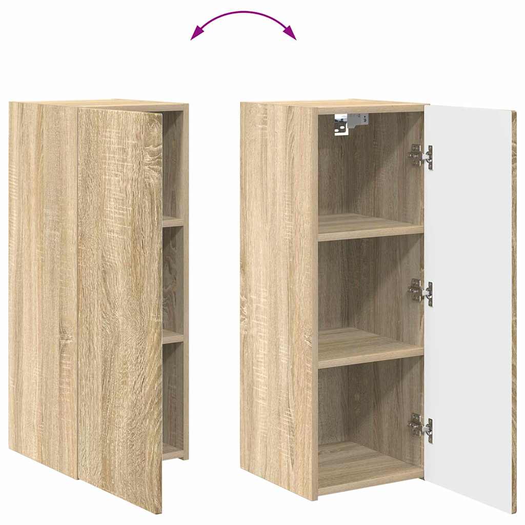 TV zidni ormar Zidne Sonoma 30 x 31 x 80 cm Konstruirano drvo