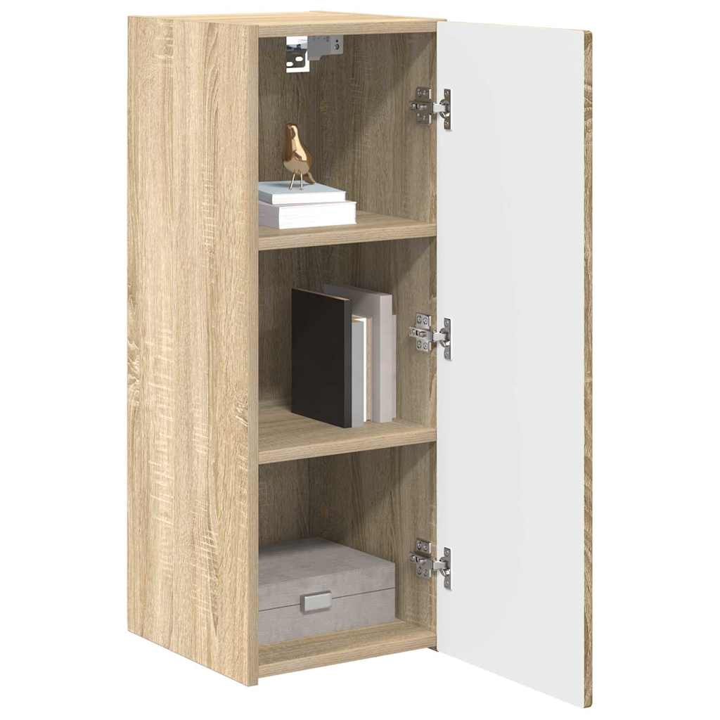 TV zidni ormar 2 pcs Sonoma 30 x 31 x 80 cm Konstruirano drvo