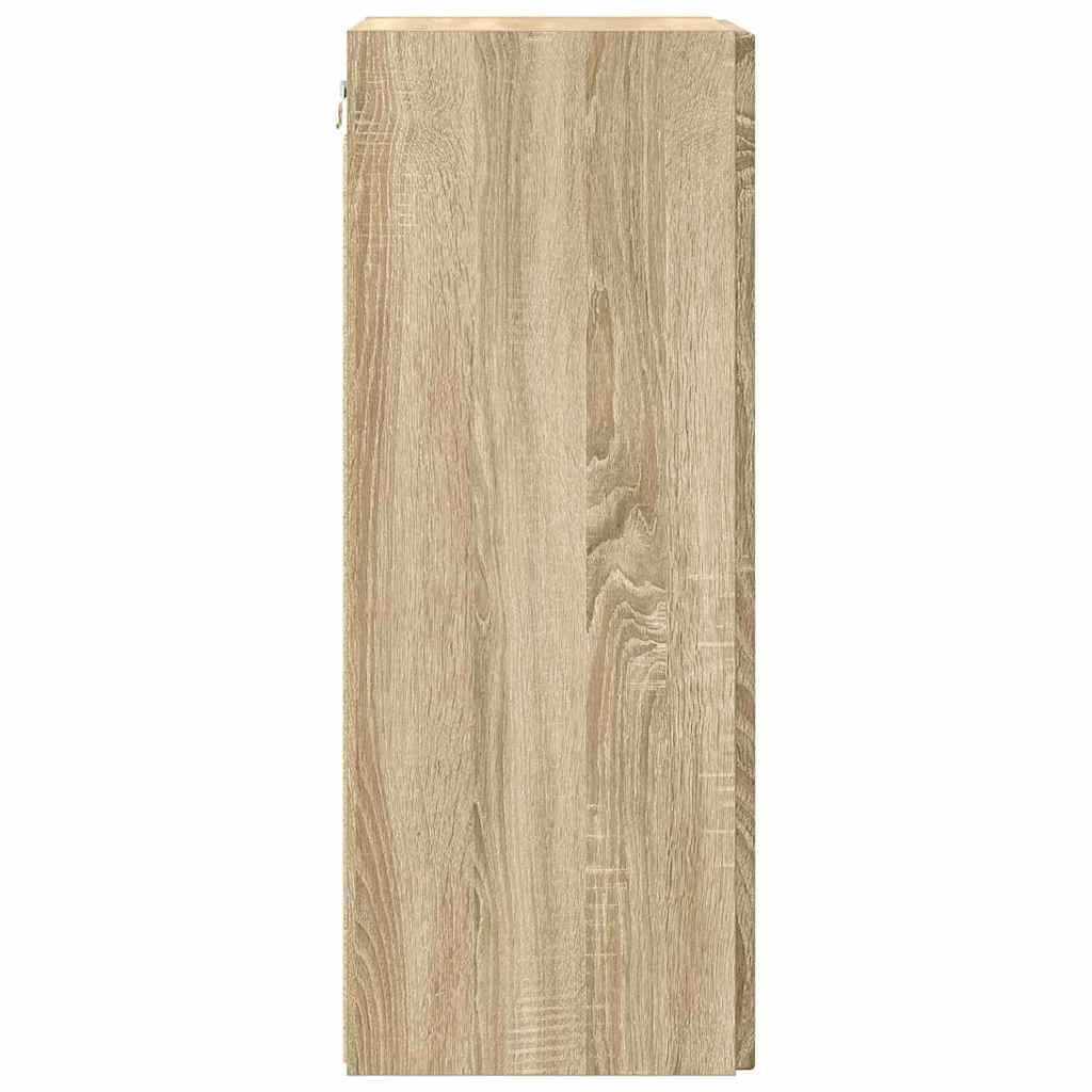 TV zidni ormar 2 pcs Sonoma 30 x 31 x 80 cm Konstruirano drvo