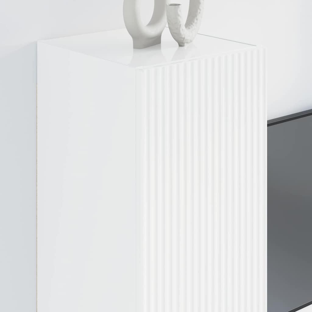 TV zidni ormar Sjajno bijelo 30 x 31 x 80 cm Konstruirano drvo