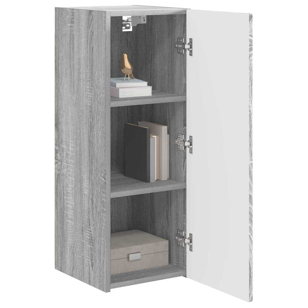 TV zidni ormar Siva Sonoma 30 x 31 x 80 cm Konstruirano drvo