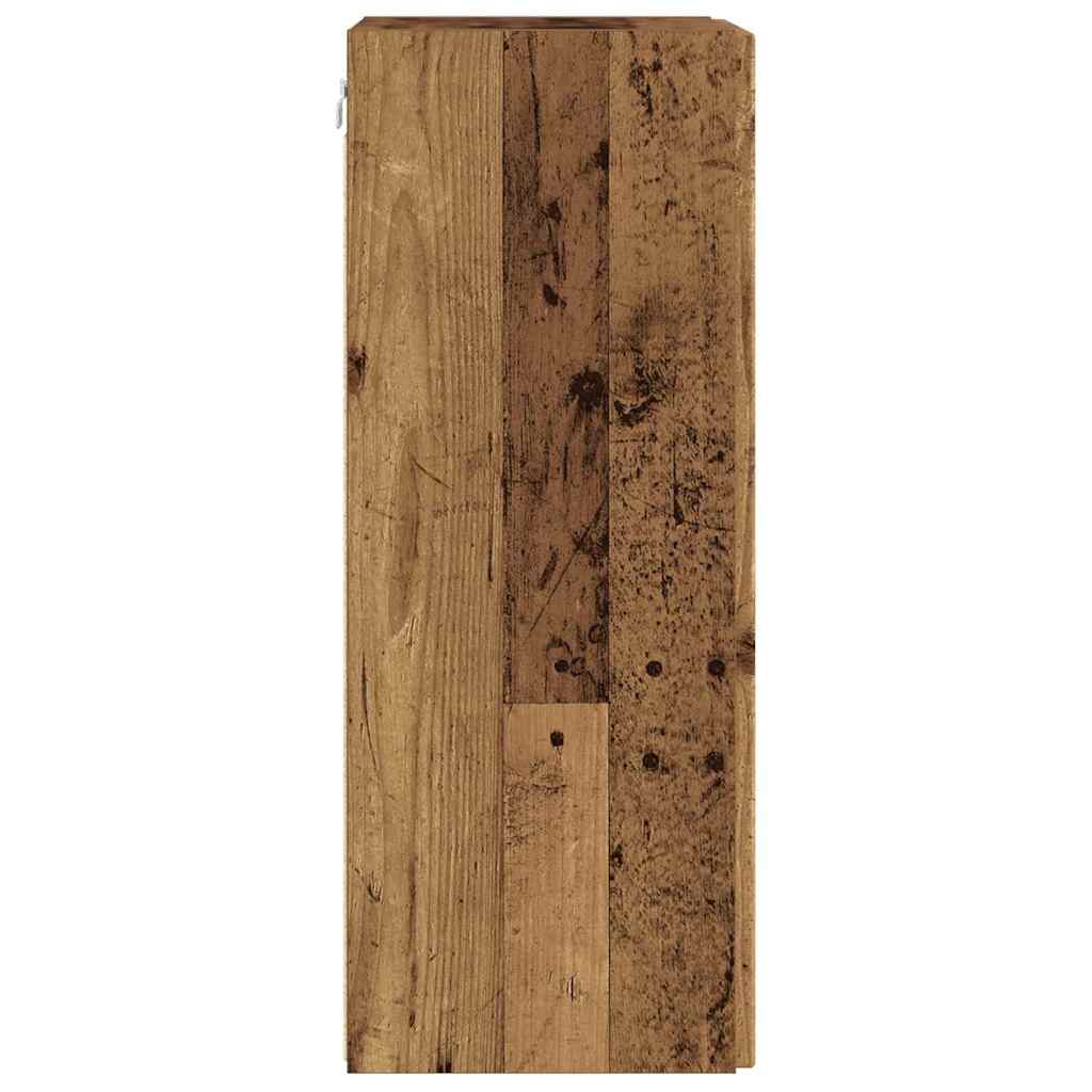 TV zidni ormar Staro drvo 30 x 31 x 80 cm Konstruirano drvo