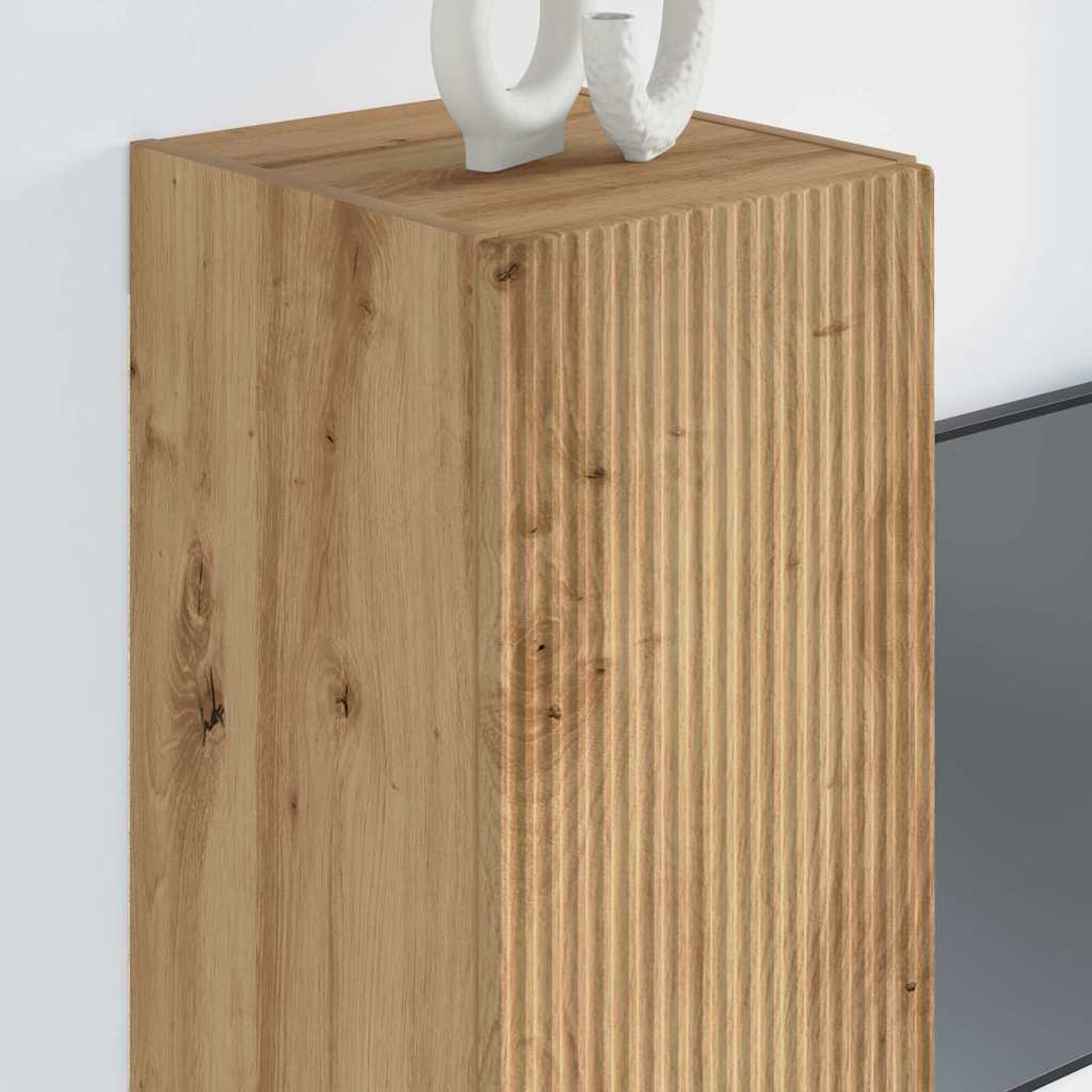 TV zidni ormar Zidne Umjetnička hrastovina 30 x 31 x 80 cm