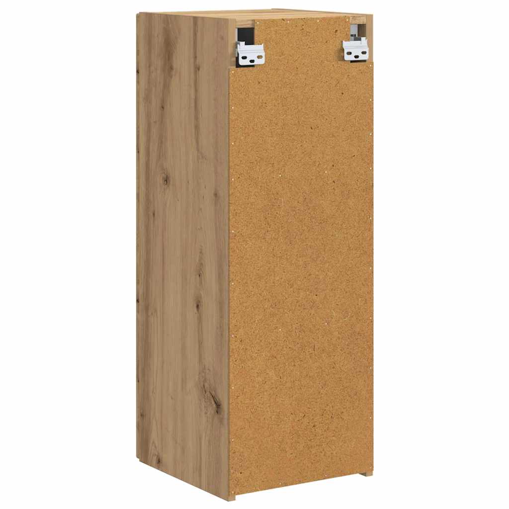 TV zidni ormar 2 pcs Umjetnička hrastovina 30 x 31 x 80 cm