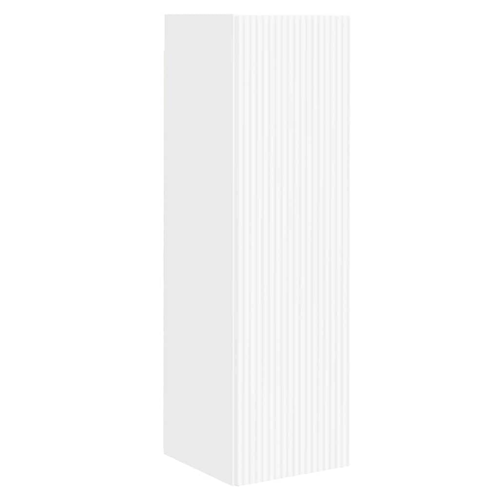 TV zidni ormar Zidne Bijelo 30 x 31 x 100 cm Konstruirano drvo