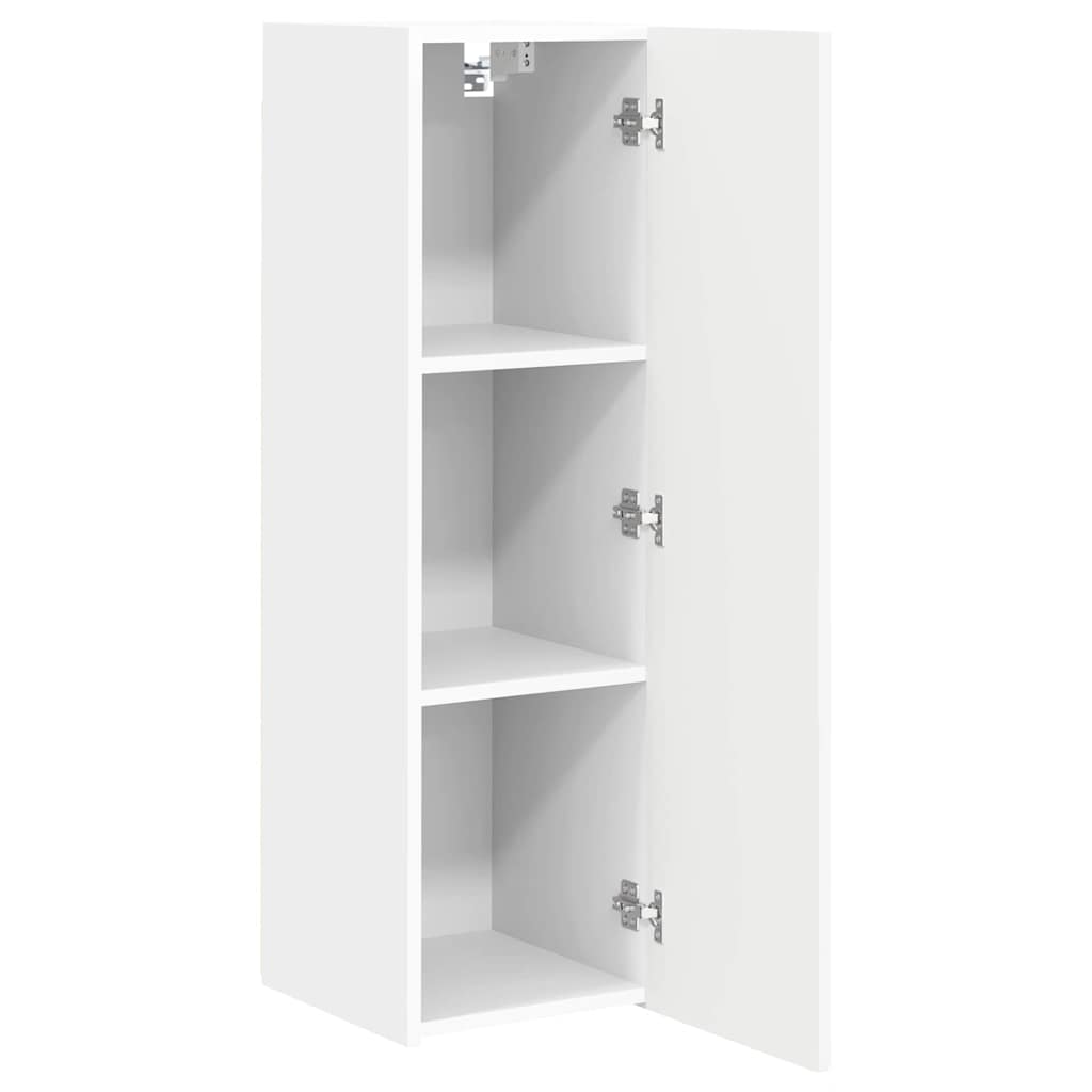 TV zidni ormar Zidne Bijelo 30 x 31 x 100 cm Konstruirano drvo