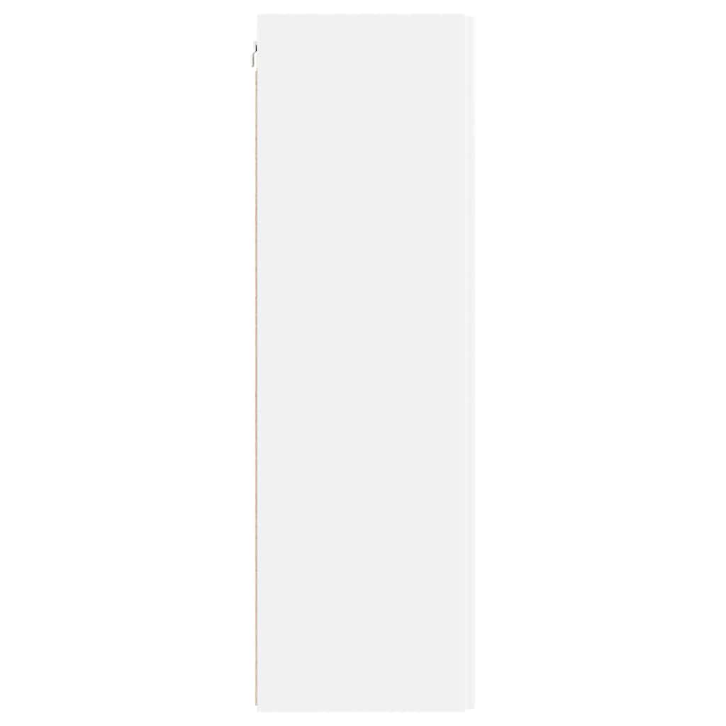 TV zidni ormar Zidne Bijelo 30 x 31 x 100 cm Konstruirano drvo