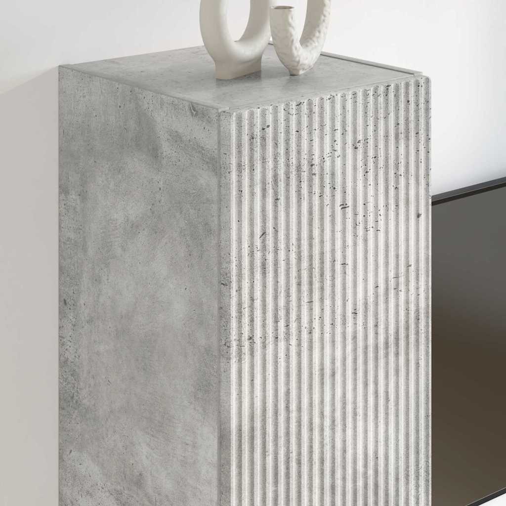 TV zidni ormar 2 pcs Beton 30 x 31 x 100 cm Konstruirano drvo