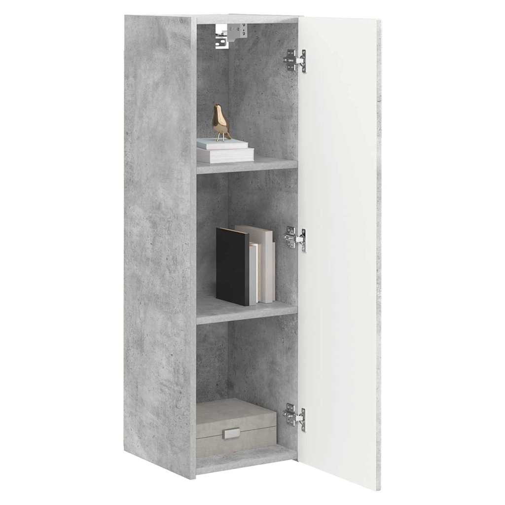 TV zidni ormar 2 pcs Beton 30 x 31 x 100 cm Konstruirano drvo
