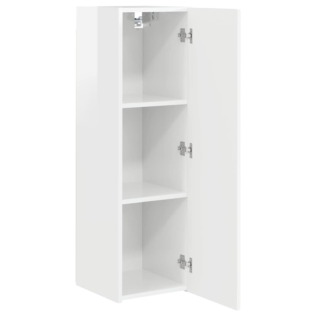 TV zidni ormar Sjajno bijelo 30 x 31 x 100 cm Konstruirano drvo