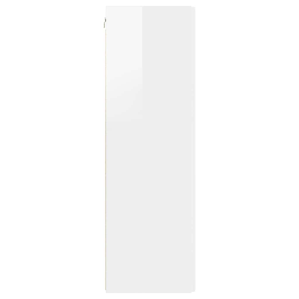 TV zidni ormar Sjajno bijelo 30 x 31 x 100 cm Konstruirano drvo