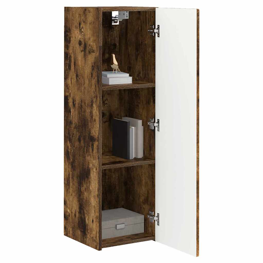 TV zidni ormar Zidne 2 pcs Dimljeni hrast 30 x 31 x 100 cm