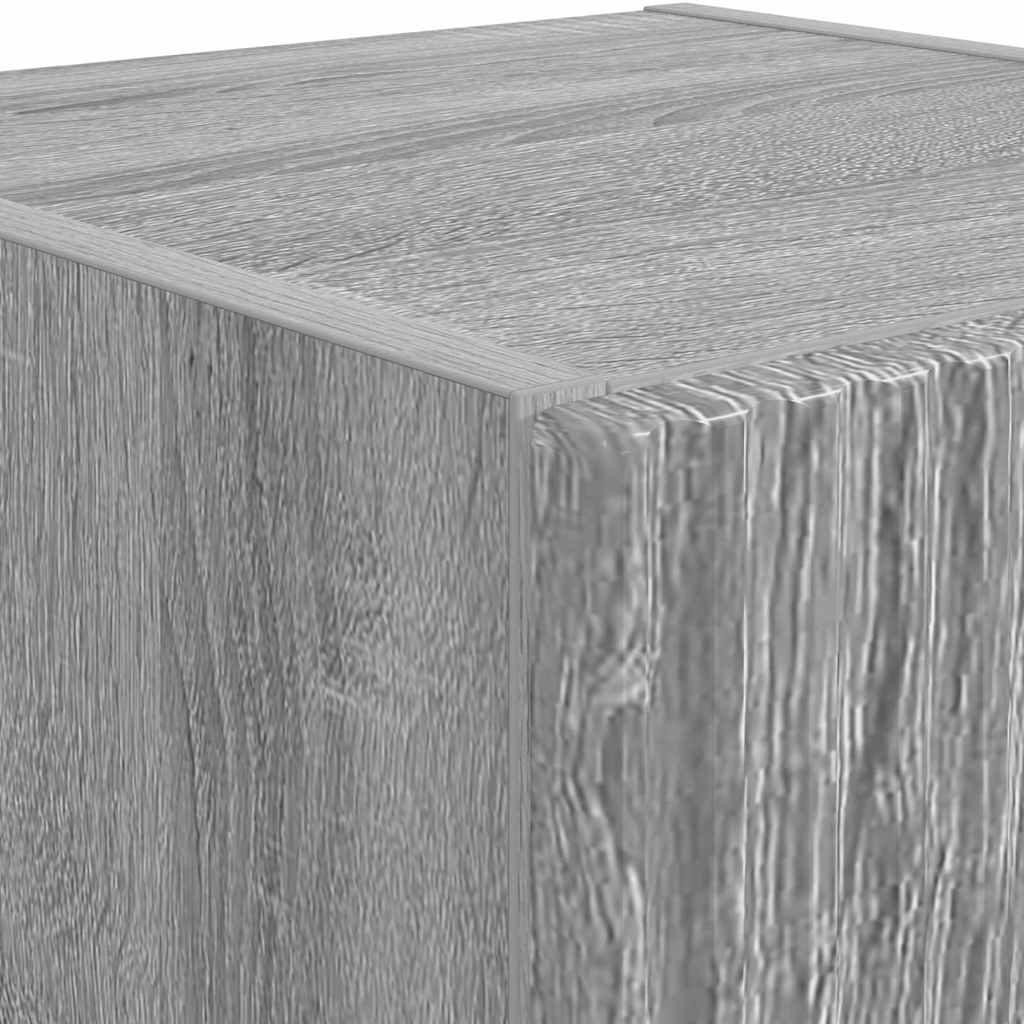 TV zidni ormar Zidne 2 pcs Siva Sonoma 30 x 31 x 100 cm