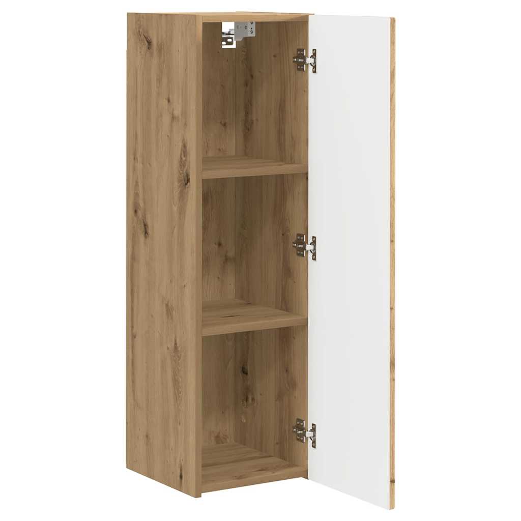 TV zidni ormar 2 pcs Umjetnička hrastovina 30 x 31 x 100 cm