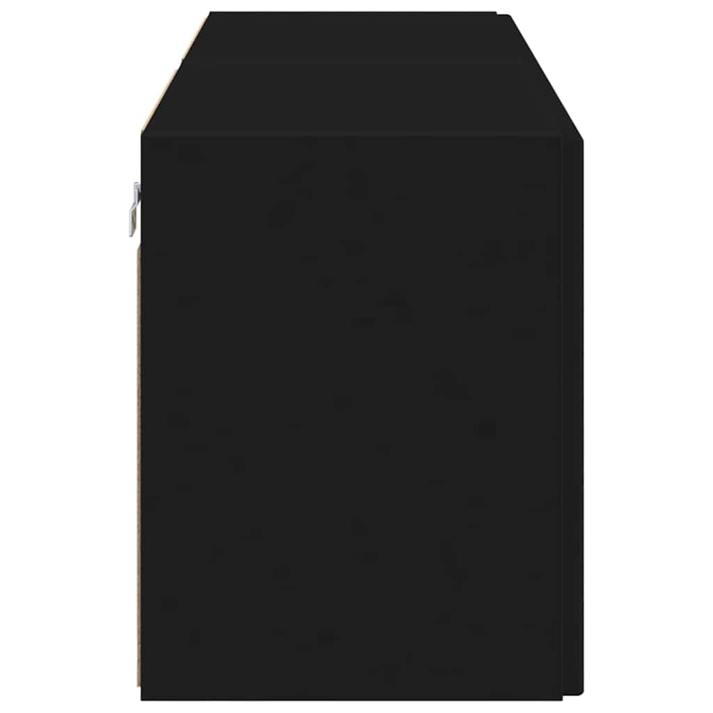 TV zidni ormar 2 pcs Crna 59,5 x 31 x 40 cm Konstruirano drvo