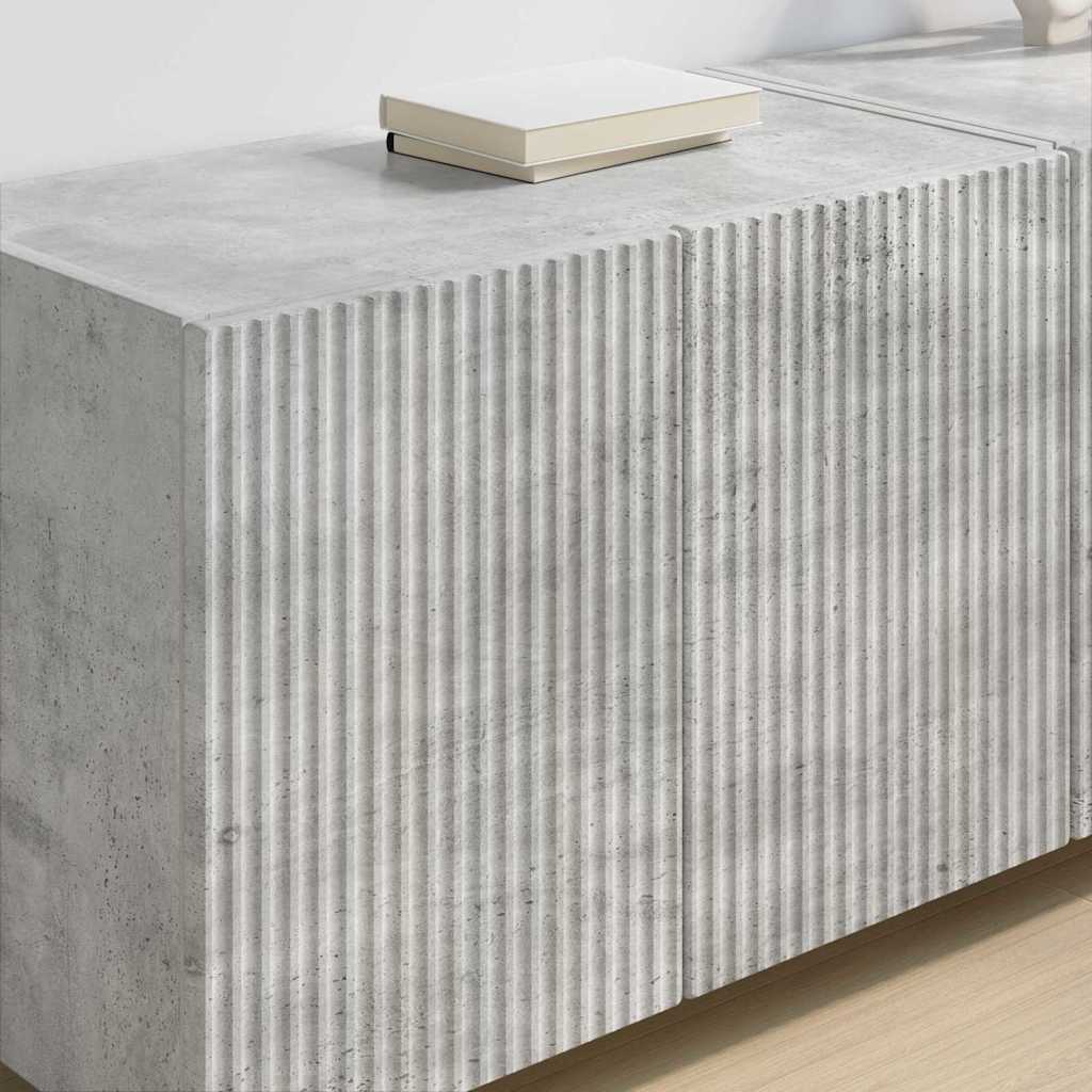 TV zidni ormar Zidne 2 pcs Betonski sivi 59,5 x 31 x 40 cm