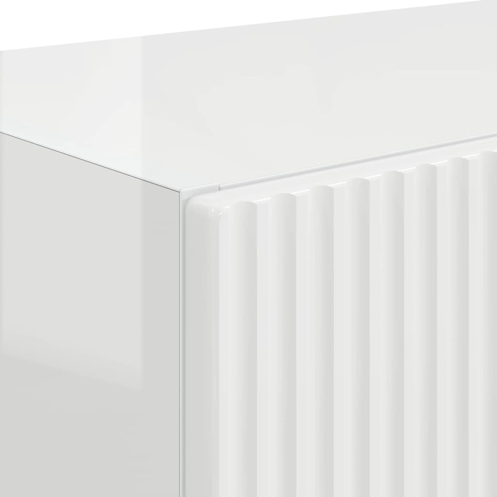 TV zidni ormar Zidne Visoki sjaj bijela 59,5 x 31 x 40 cm