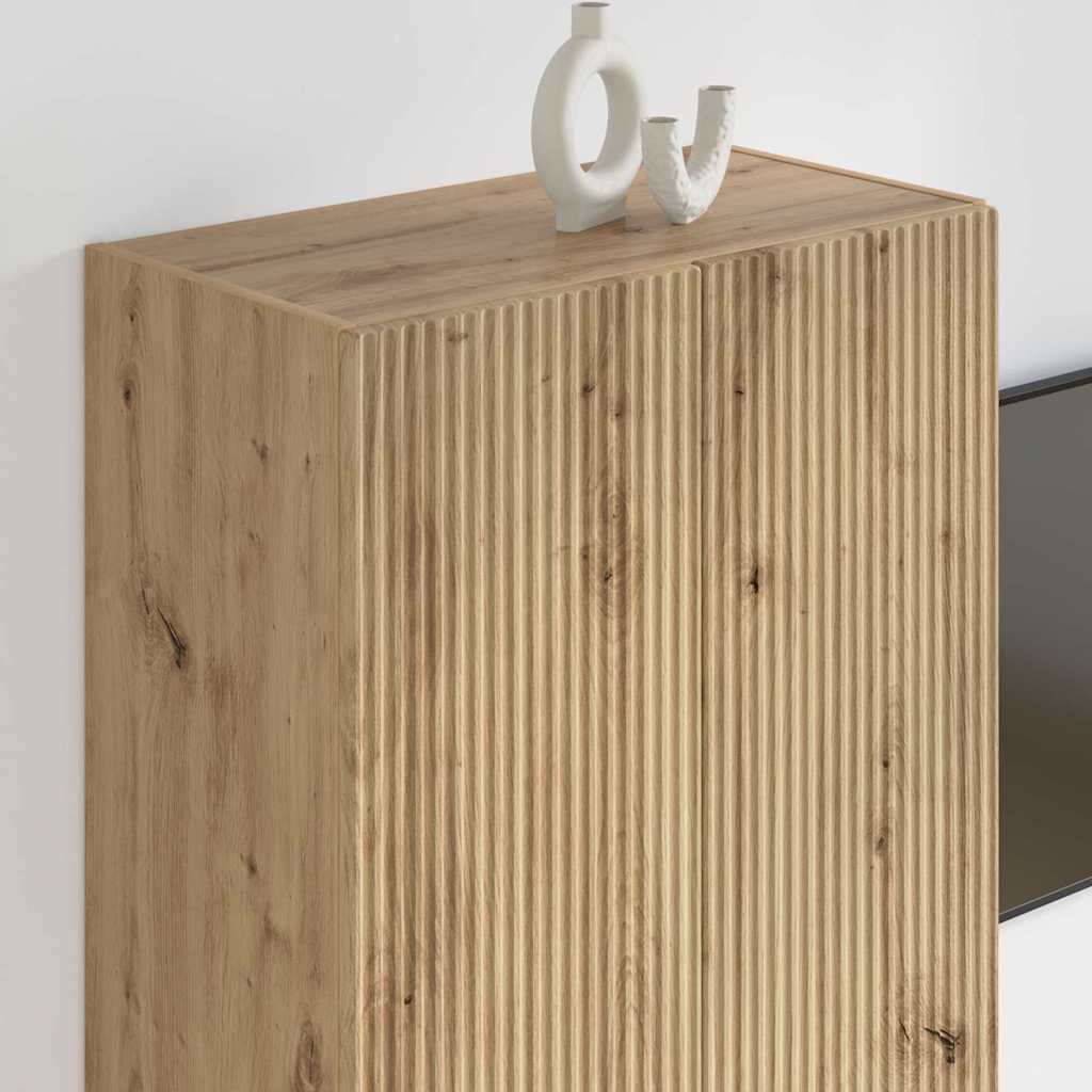 TV zidni ormar Zidne Bijelo 59,5 x 31 x 60 cm Konstruirano drvo