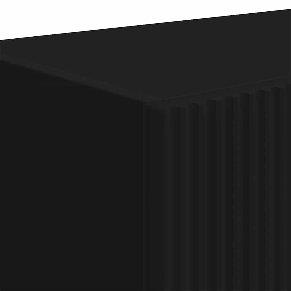 TV zidni ormar Zidne Crna 59,5 x 31 x 100 cm Konstruirano drvo