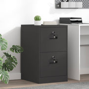 Kabinet za datoteke Crna 44 x 50 x 74,5 cm Hladno valjani čelik