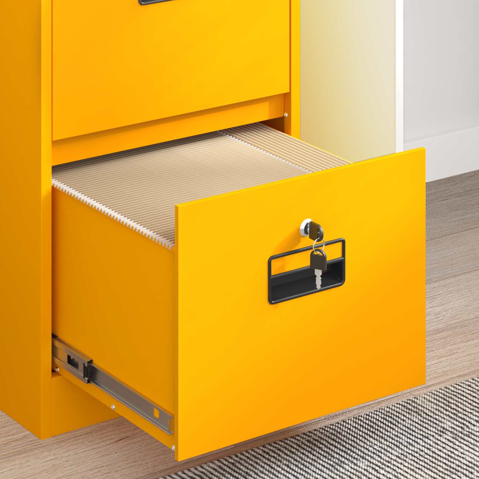 Kabinet za datoteke s ladicama Žuta 44 x 50 x 106.5 cm