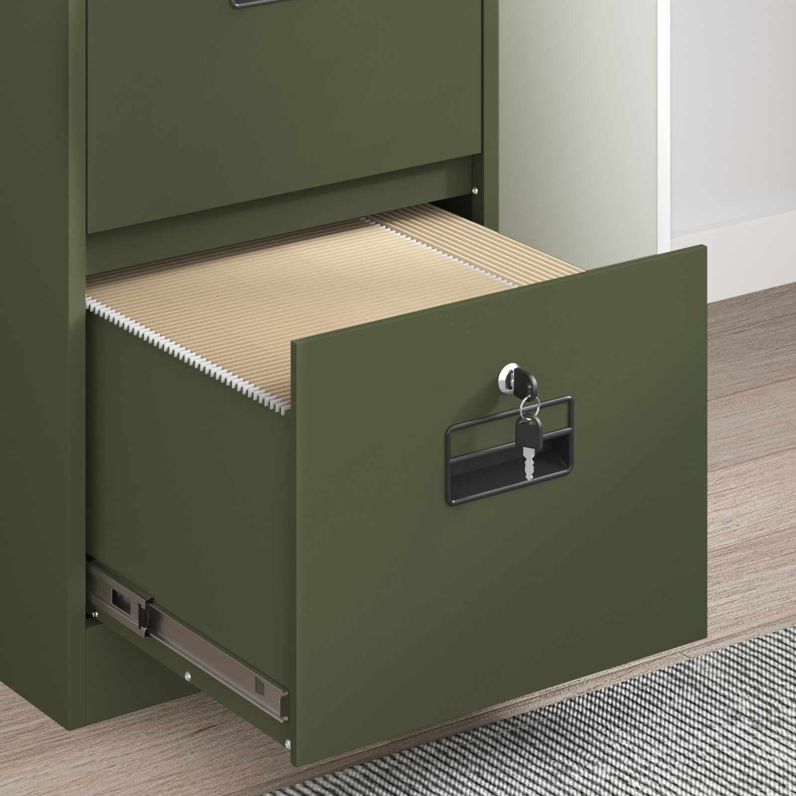 Kabinet za datoteke Maslinasto zelena 44 x 50 x 106.5 cm
