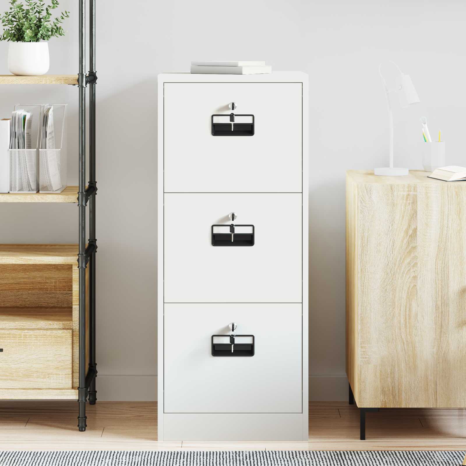 Kabinet za datoteke s ladicama Bijelo 44 x 50 x 106.5 cm