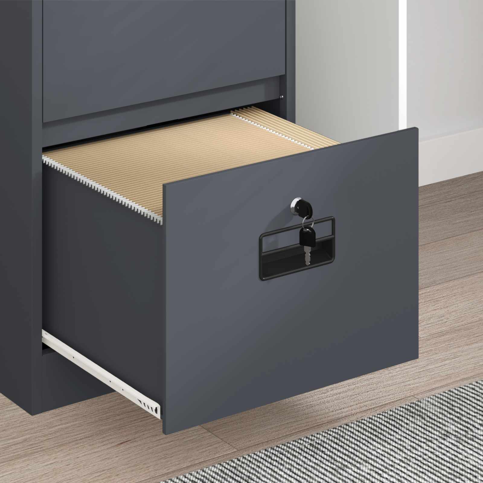 Kabinet za datoteke s ladicama Antracit 45,5 x 42 x 106,5 cm