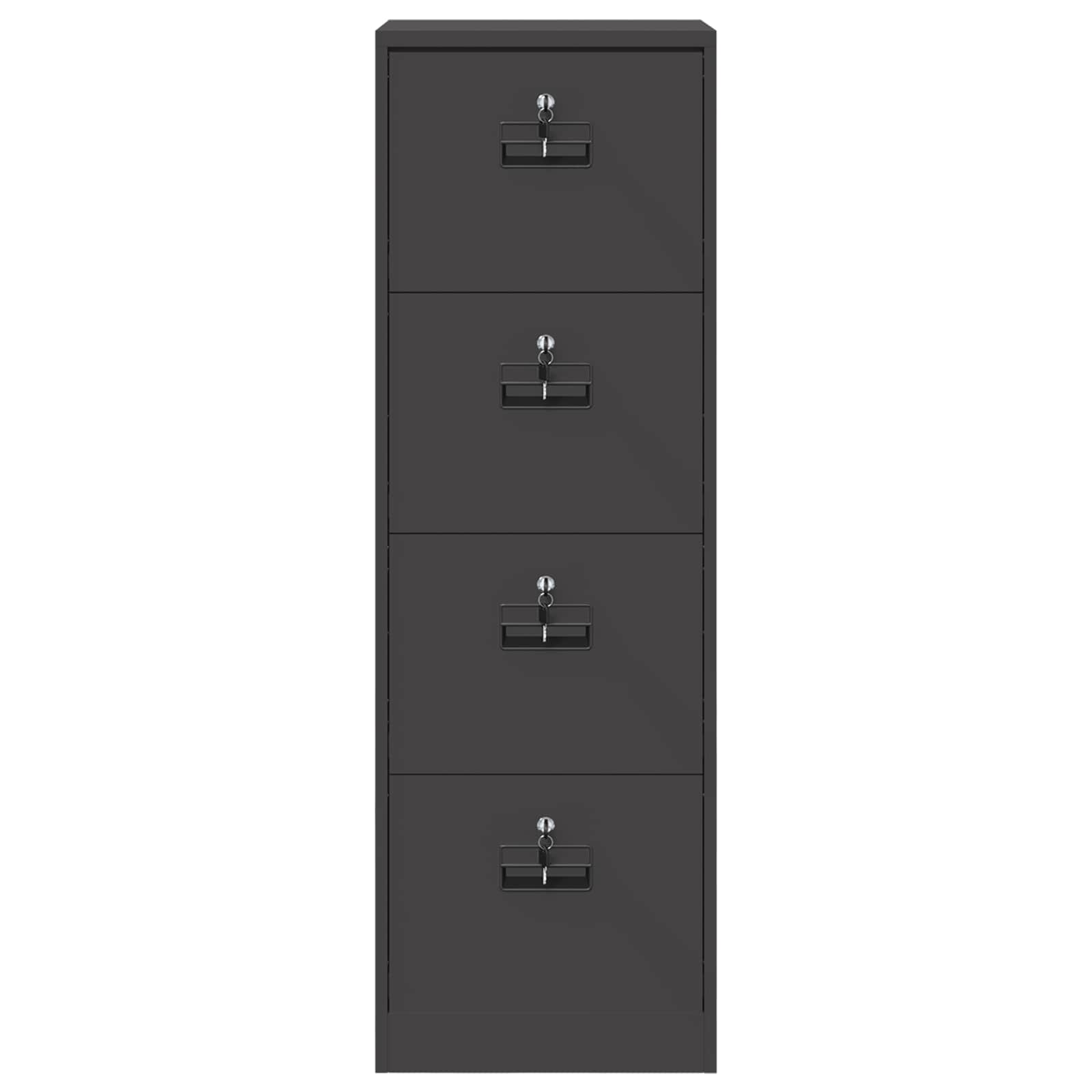 Kabinet za datoteke s ladicama Crna 45,5 x 42 x 139 cm