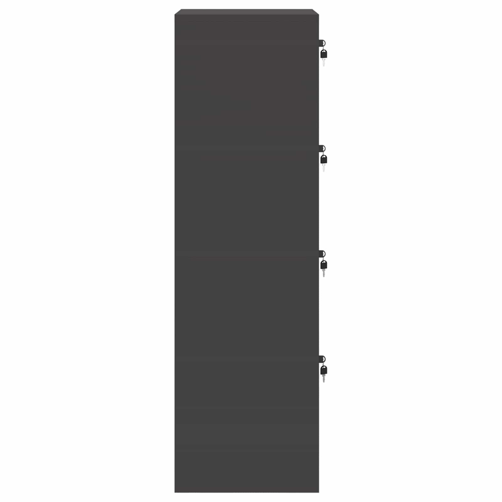Kabinet za datoteke s ladicama Crna 45,5 x 42 x 139 cm