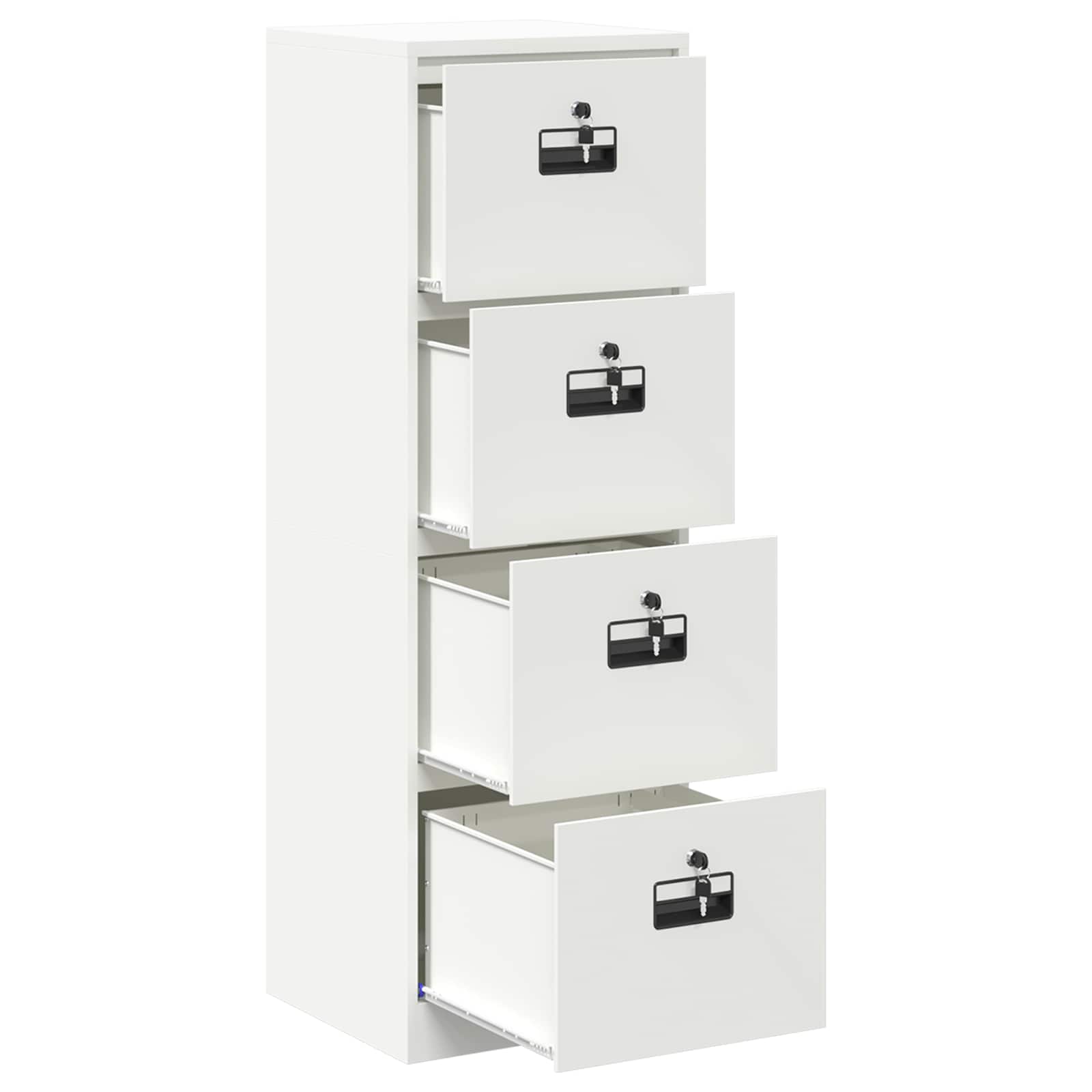 Kabinet za datoteke s ladicama Bijelo 45,5 x 42 x 139 cm