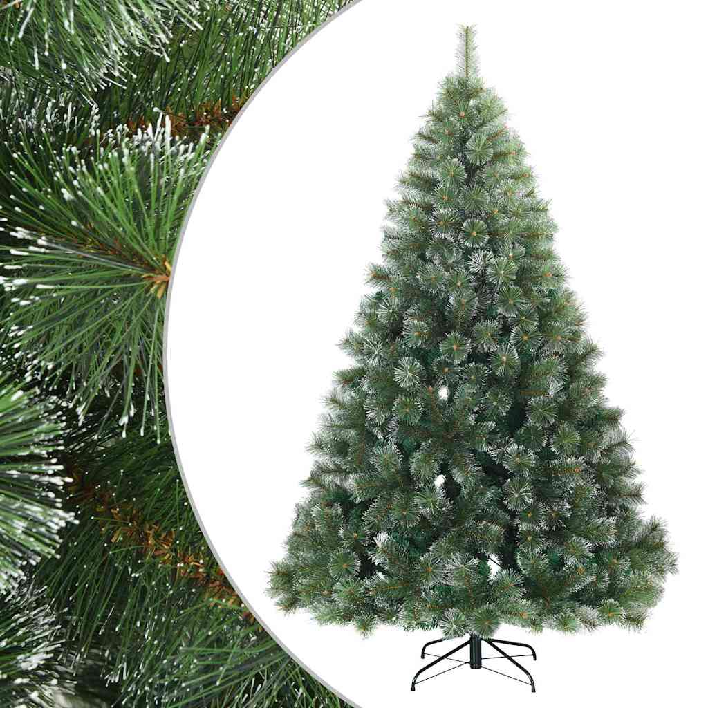 Umjetno Zglobno Božićno Drvo Snijeg Preplačeno Zelena 210 cm