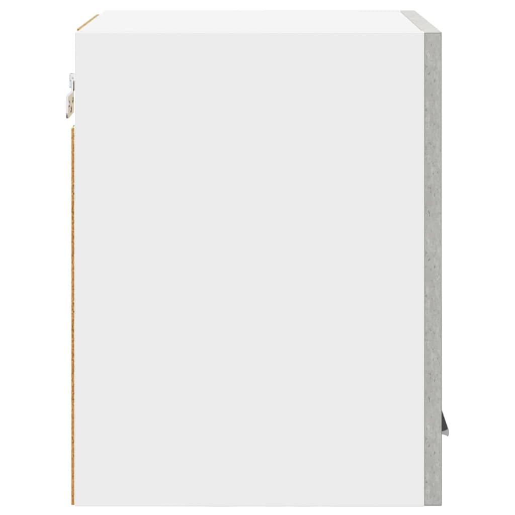 Viseći ormarić 2 pcs Beton siva i bijela 30 x 31 x 40 cm