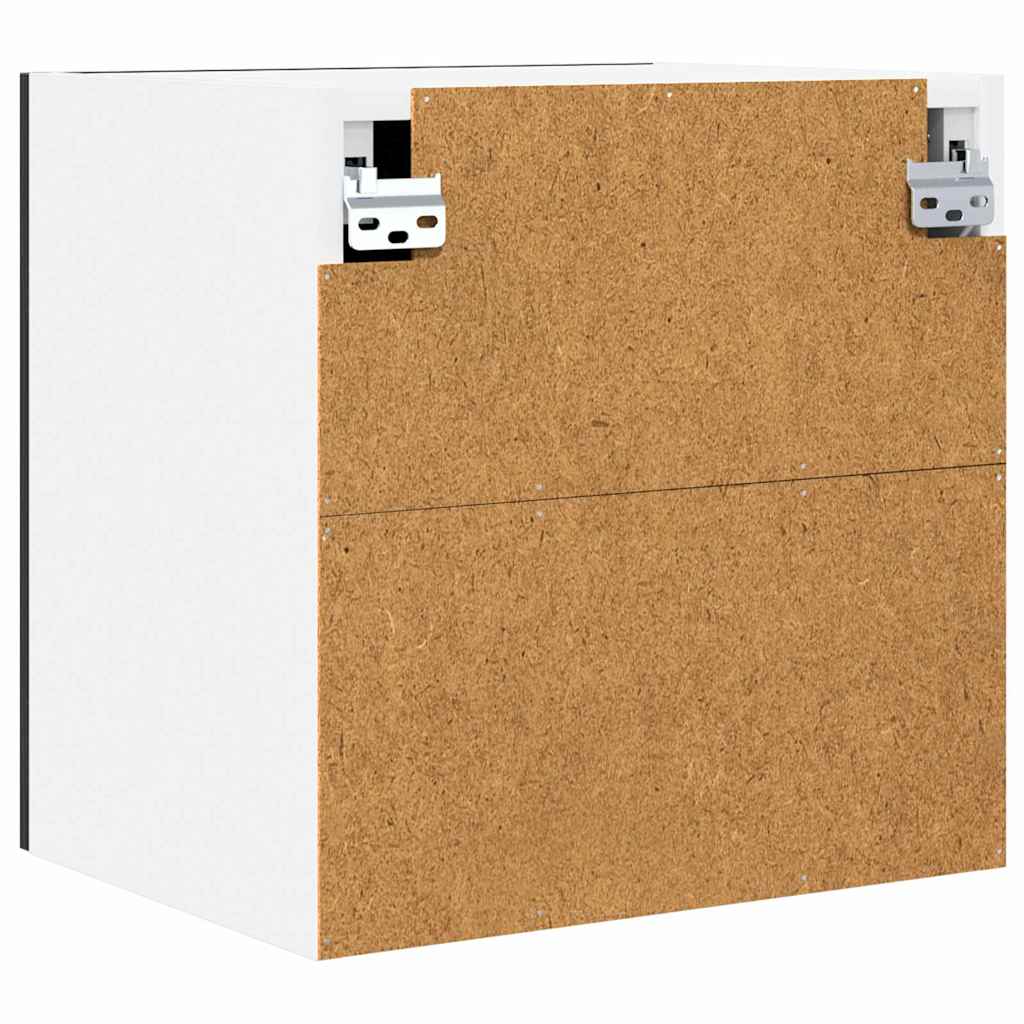 Viseći ormarić 2 pcs Crni hrast i bijela 40 x 31 x 40 cm