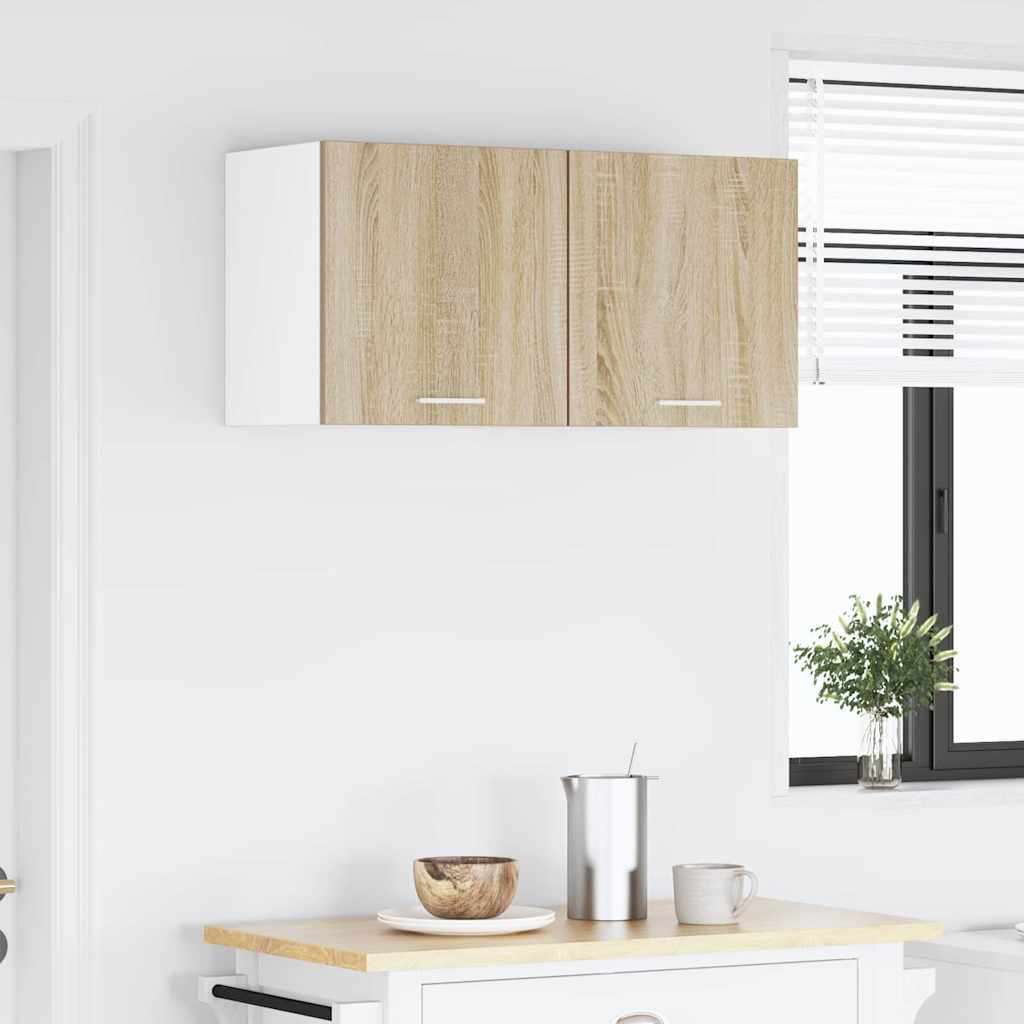 Viseći ormarić Riga 2 pcs Sonoma hrast i bijela 40 x 31 x 40 cm