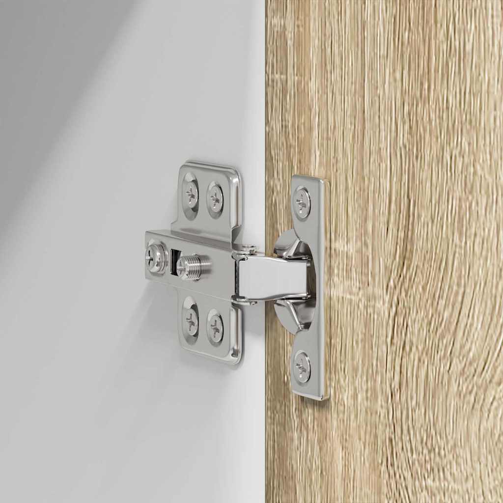 Viseći ormarić 2 pcs Sonoma hrast i bijela 50 x 31 x 40 cm