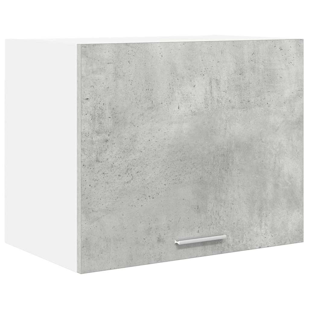 Viseći ormarić 2 pcs Beton siva i bijela 50 x 31 x 40 cm