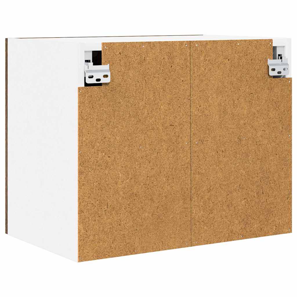 Viseći ormarić 2 pcs Dimljeni hrast i bijela 50 x 31 x 40 cm