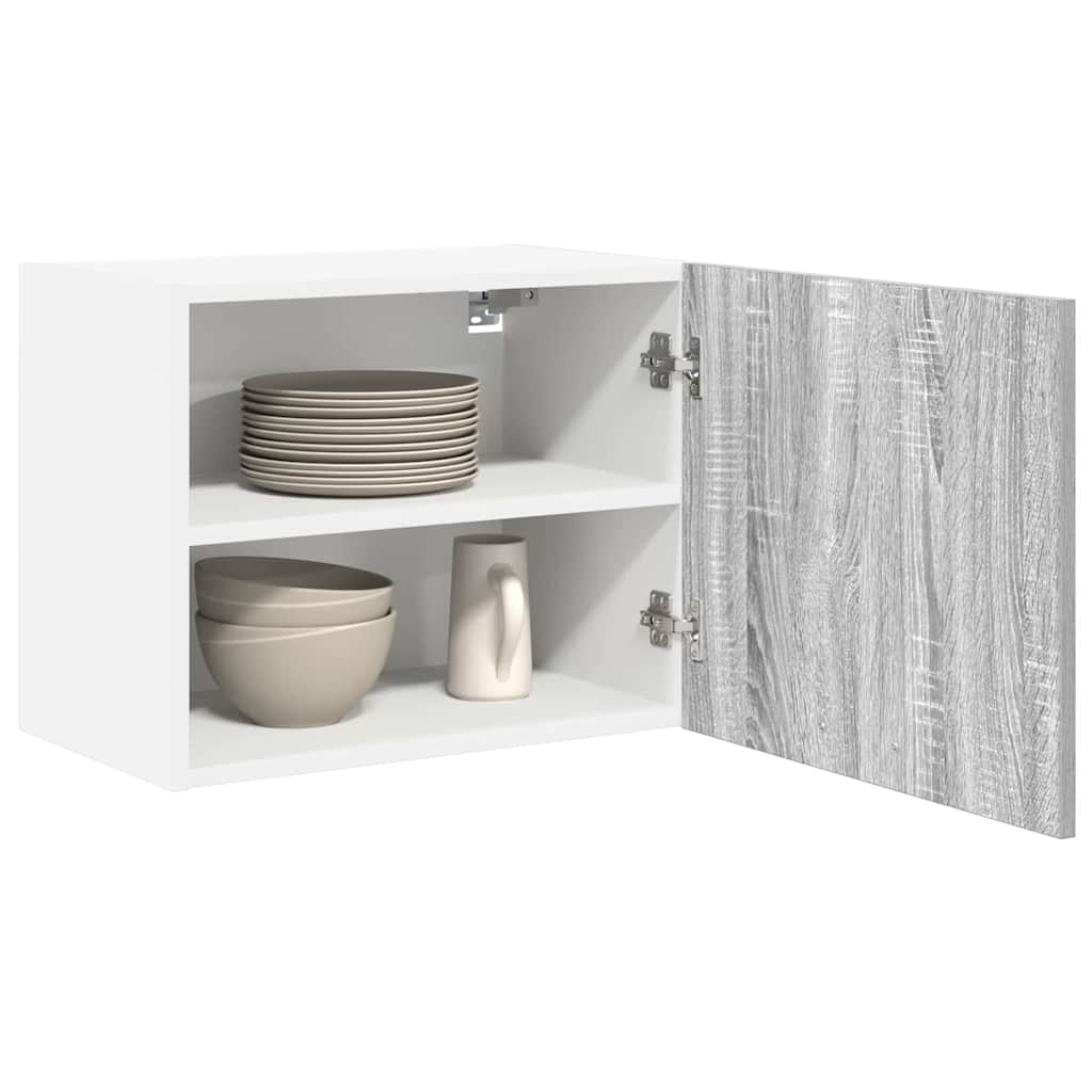 Viseći ormarić 2 pcs Siva Sonoma i bijela 50 x 31 x 40 cm