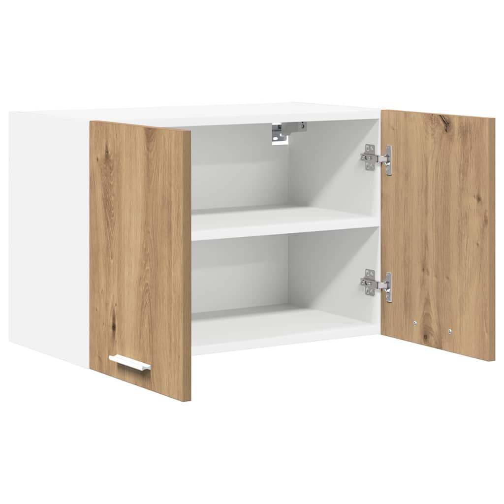 Viseći ormarić 2 pcs Umjetnički hrast i bijela 60 x 31 x 40 cm