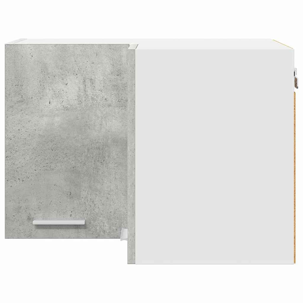 Viseći ormarić s pohranom Beton siva i bijela 57 x 57 x 40 cm